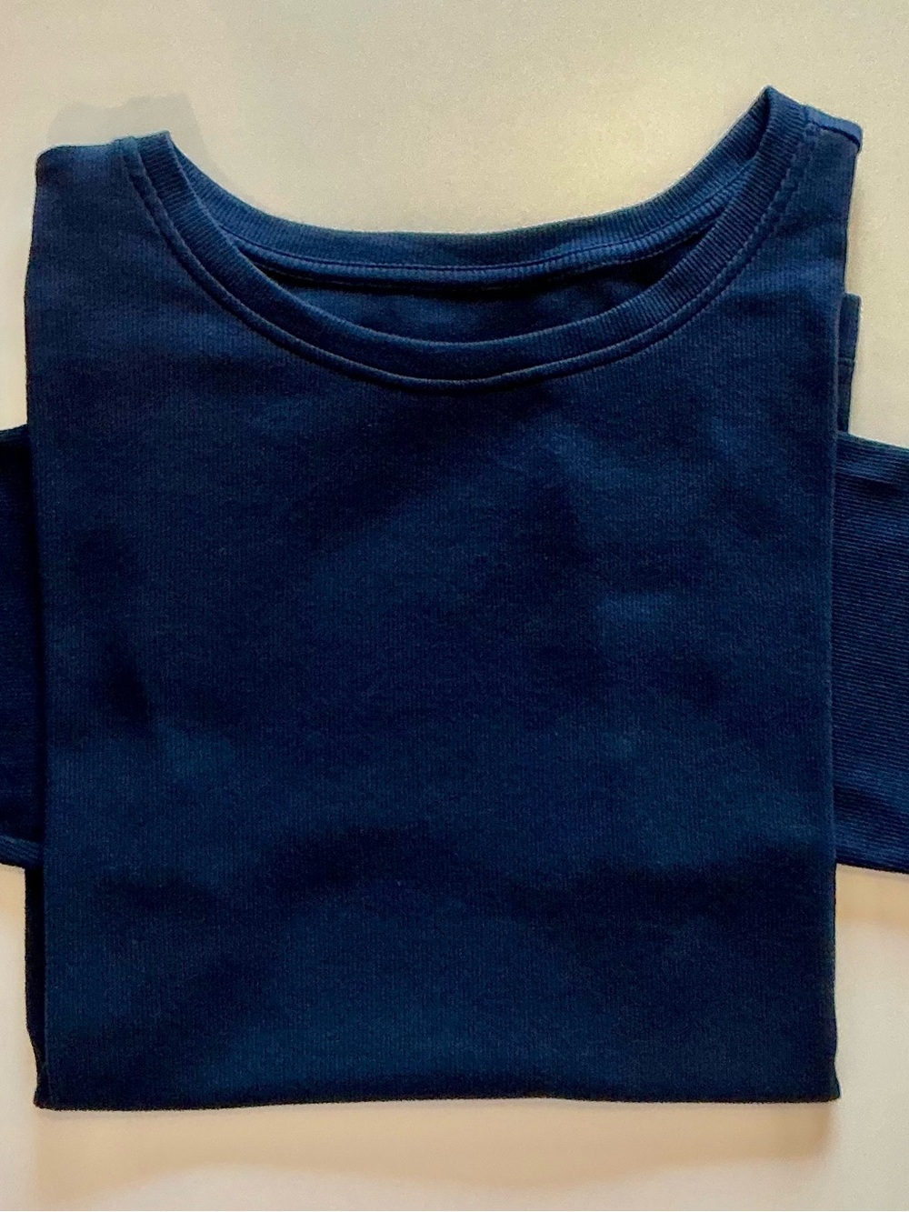 LOFT Elbow Sleeve Ribbed Tee Sz XL - Picture 2 of 4